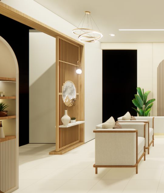 Living room interior design project by AR Constructions & Realtors
